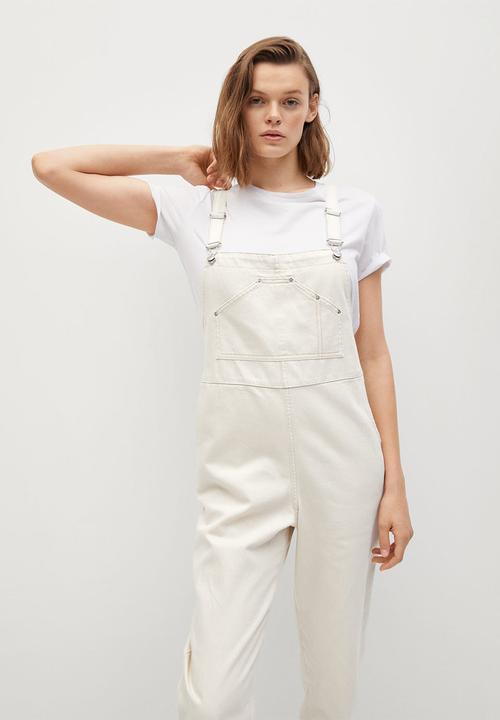 MANGO - Dungaree sagnes - light beige