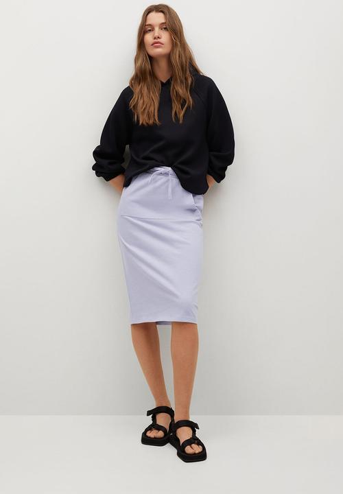 MANGO - Skirt clay - blue