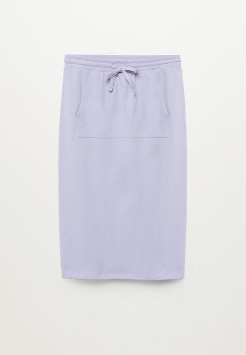 MANGO - Skirt clay - blue