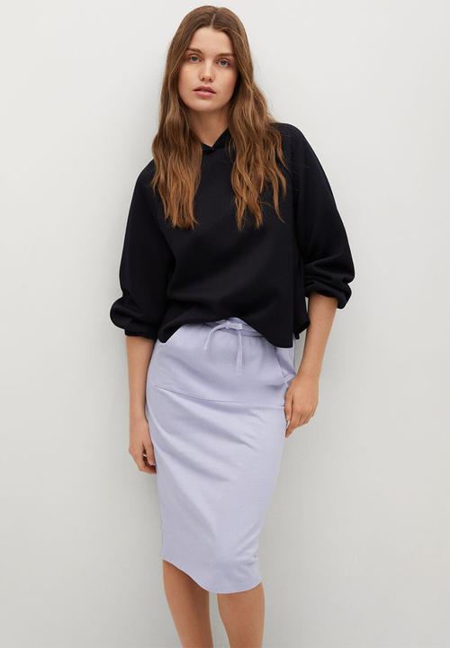 MANGO - Skirt clay - blue