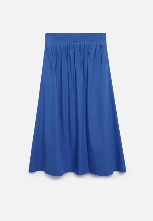 MANGO - Skirt agnes - blue