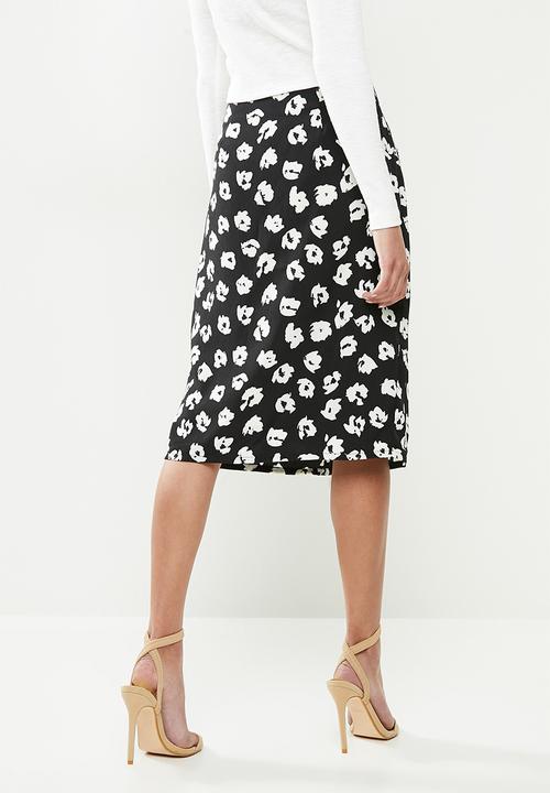 Glamorous - Petite skirt - black & white