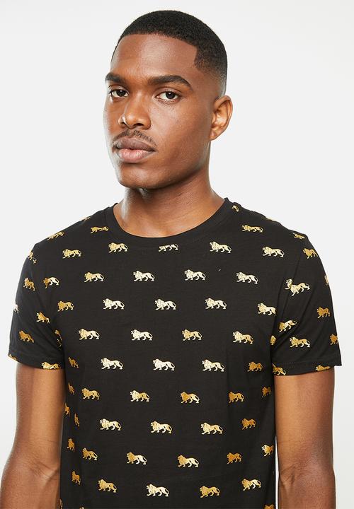 Lonsdale - Lg all over print tee - black