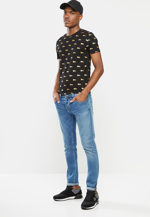 Lonsdale - Lg all over print tee - black