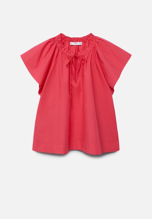 MANGO - Blouse deep - bright pink
