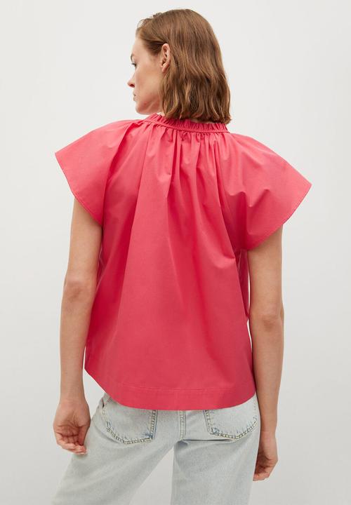 MANGO - Blouse deep - bright pink