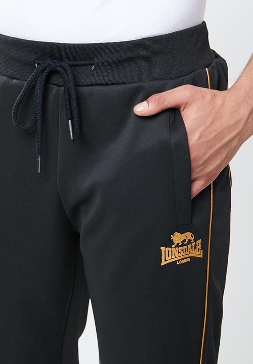 Lonsdale - Lg piping tracksuit - black & gold