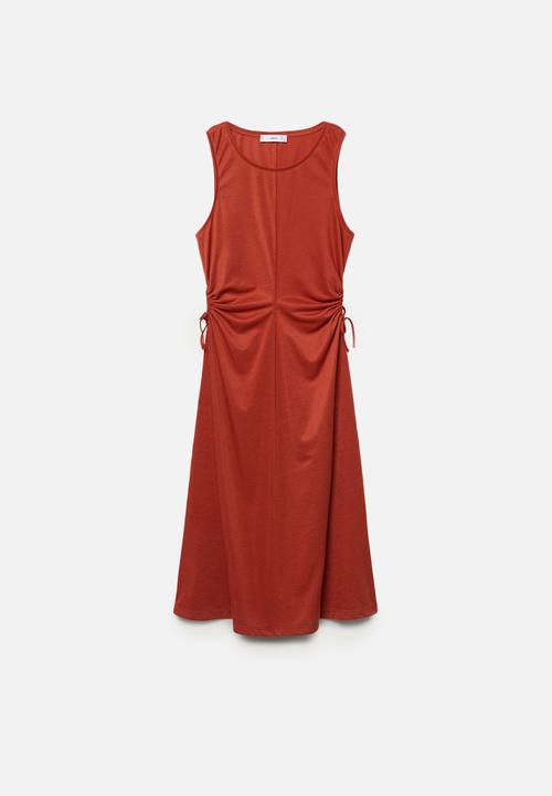 MANGO - Dress gabi - rust