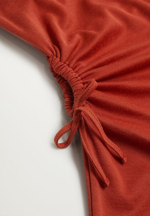 MANGO - Dress gabi - rust
