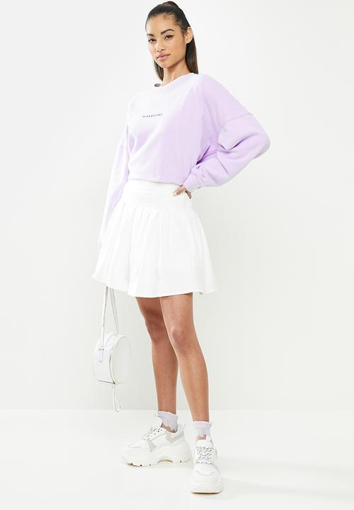 Missguided - Petite pleated tennis skirt - white