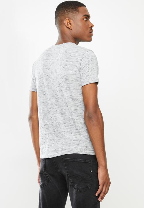 Lonsdale - Inkjet v-neck tee - grey