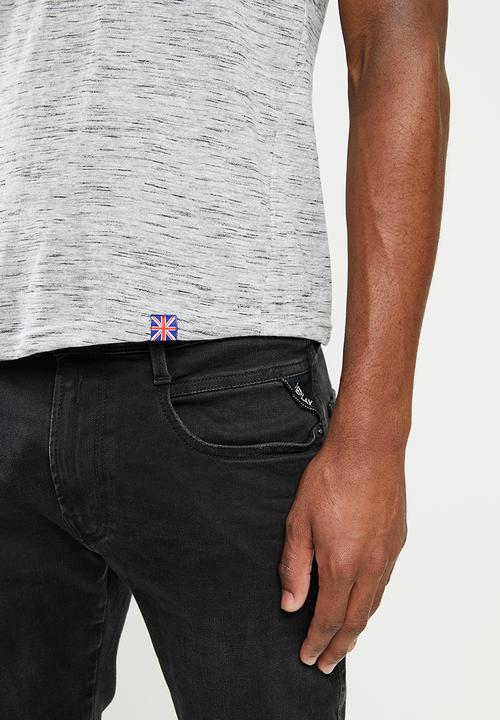 Lonsdale - Inkjet v-neck tee - grey