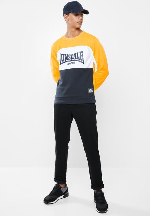 Lonsdale - Block fleece sweater - multi