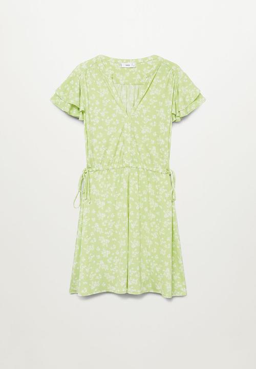 MANGO - Dress gala - light pastel green