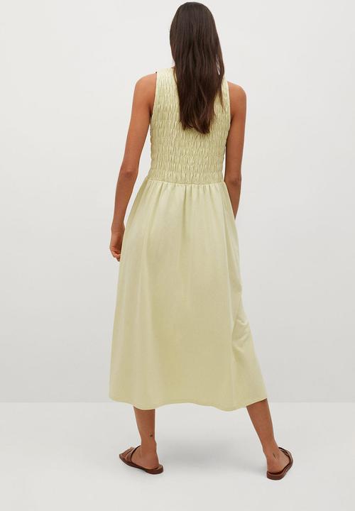 MANGO - Dress sandi - yellow