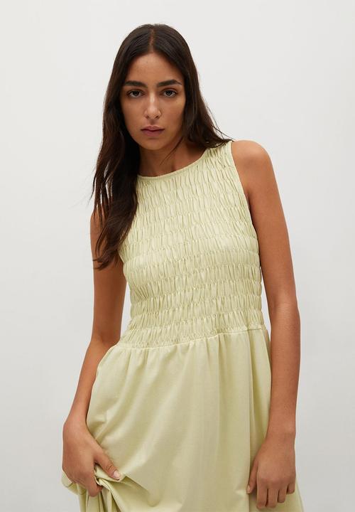 MANGO - Dress sandi - yellow