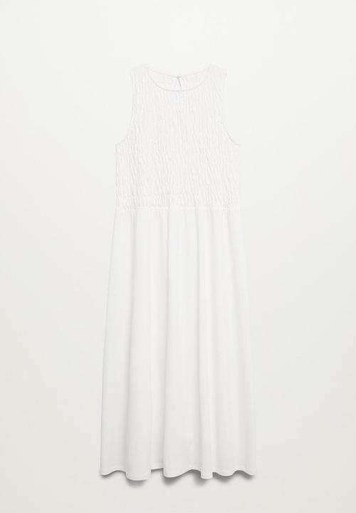 MANGO - Dress sandi - white