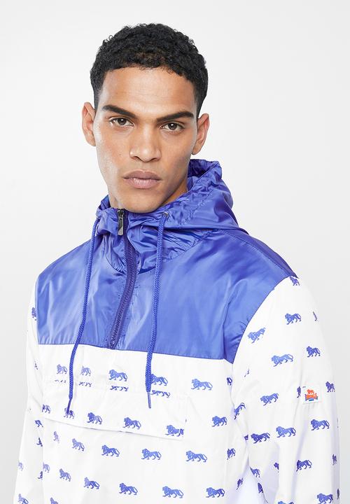 Lonsdale - Glory nylon jacket - navy & white