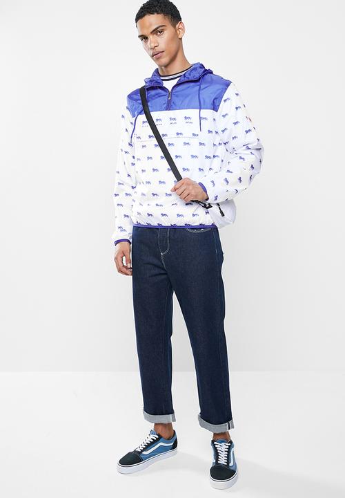 Lonsdale - Glory nylon jacket - navy & white