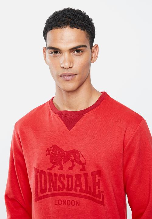 Lonsdale - Blow fleece sweater - red