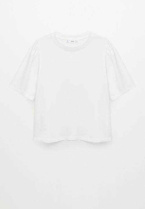MANGO - T-shirt clay - white