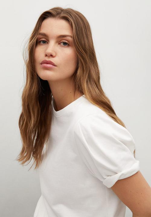 MANGO - T-shirt clay - white