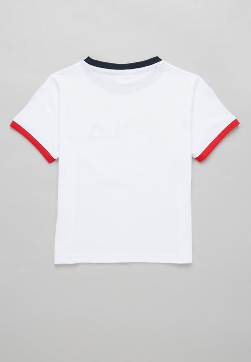 FILA - Jessie short sleeve crop top - white