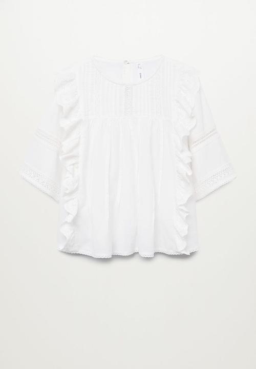 MANGO - Blouse carina - off white