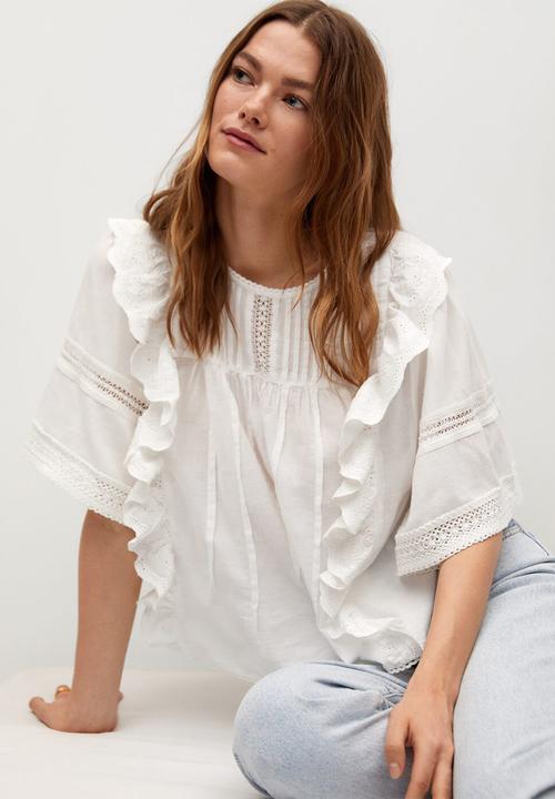 MANGO - Blouse carina - off white