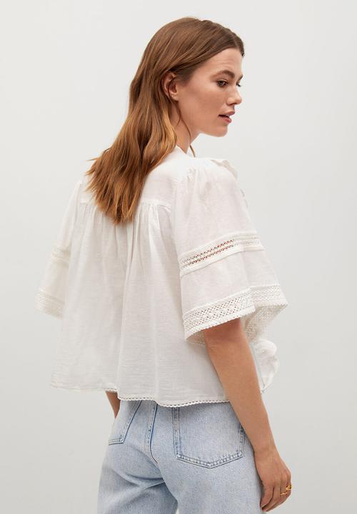 MANGO - Blouse carina - off white