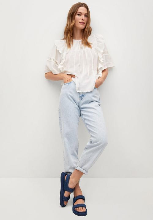 MANGO - Blouse carina - off white