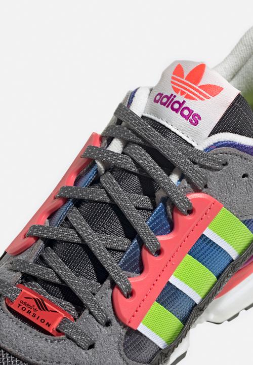 adidas Originals - ZX 10,000 C - grey/sonic fuchsia/semi solar slime