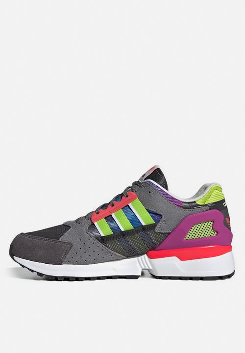 adidas Originals - ZX 10,000 C - grey/sonic fuchsia/semi solar slime