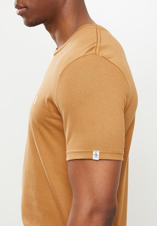 Original Penguin - Embroidered tee - brown