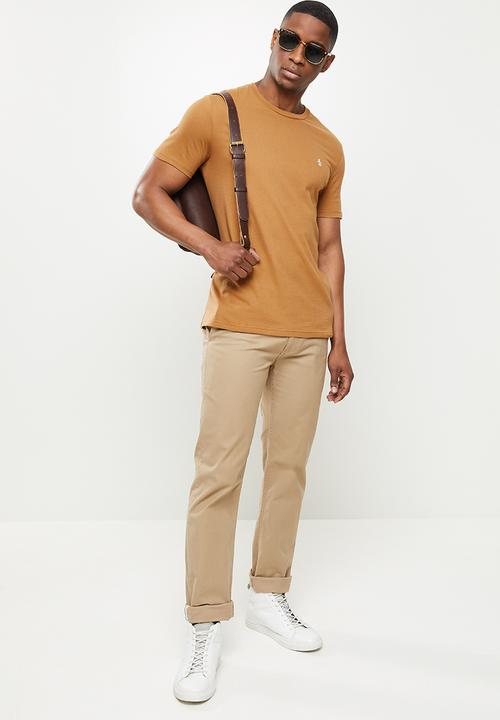 Original Penguin - Embroidered tee - brown