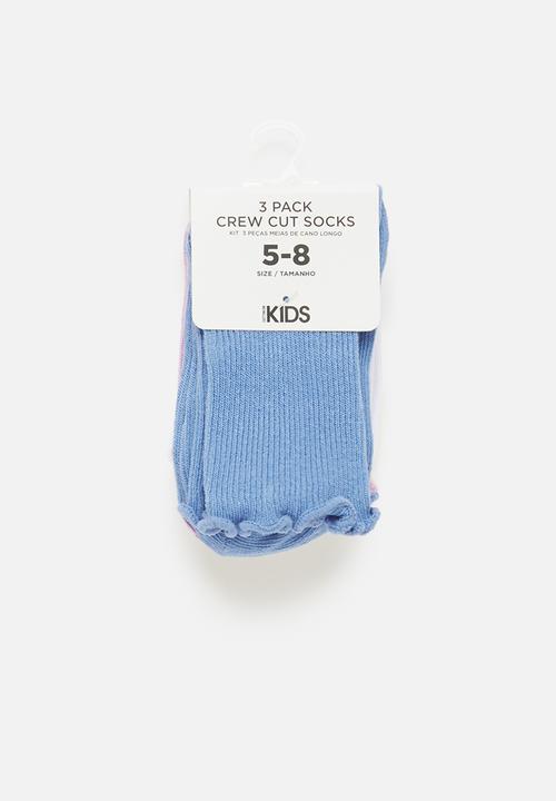 Cotton On - Kids 3 Pack crew socks - multi