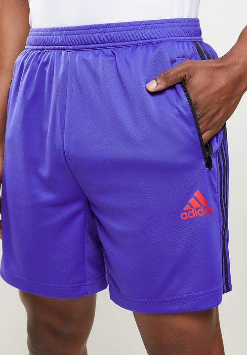 adidas Performance - 3s shorts - purple & black 