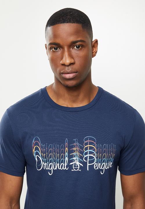 Original Penguin - 3D script logo tee - navy
