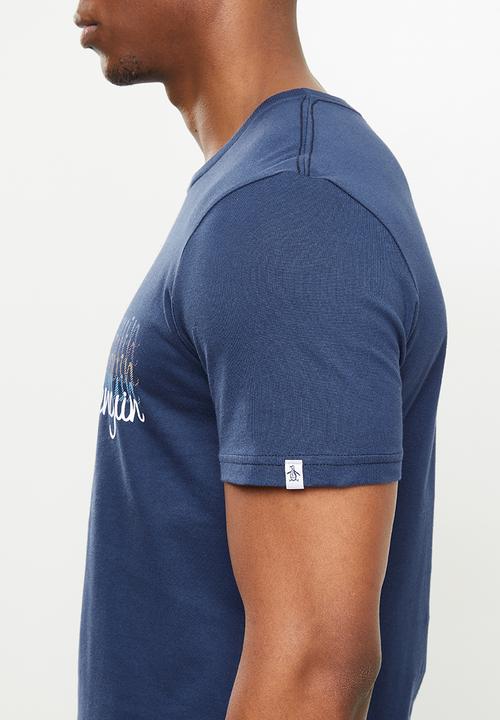 Original Penguin - 3D script logo tee - navy