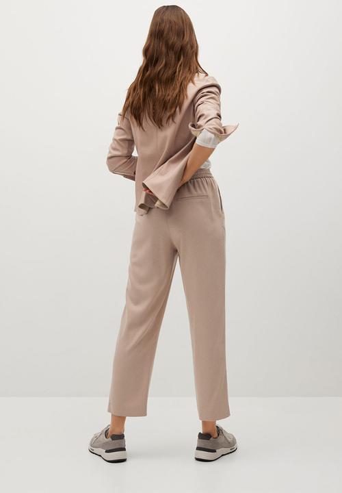 MANGO - Trousers fluido - light pastel pink