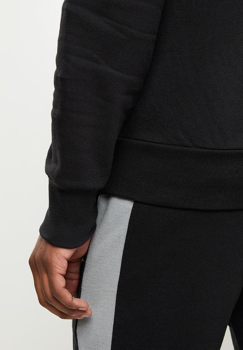 Original Penguin - Long sleeve sticker pete fleece sweat - black
