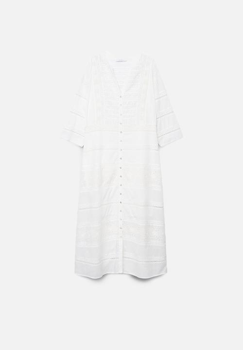 Violeta by Mango - Plus dress blanche - white