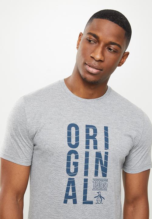 Original Penguin - Tall penguin t -grey