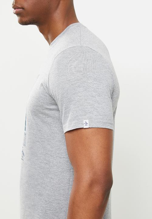 Original Penguin - Tall penguin t -grey