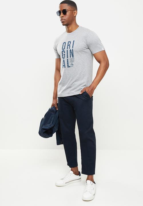 Original Penguin - Tall penguin t -grey
