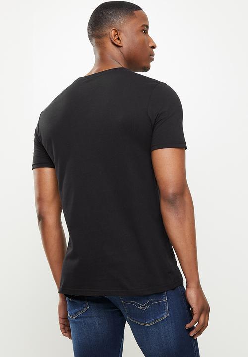 Original Penguin - Logo stamp tee - black