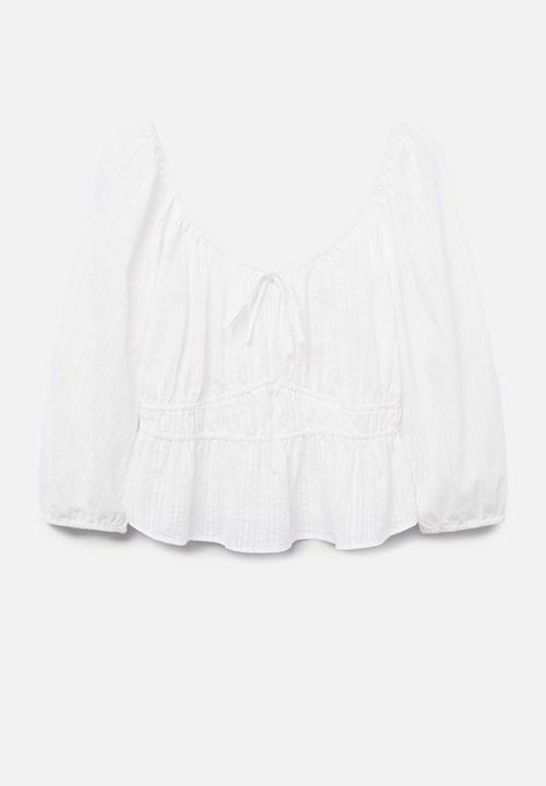 MANGO - Blouse lindas - white