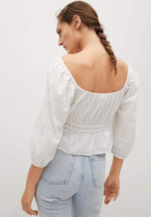 MANGO - Blouse lindas - white