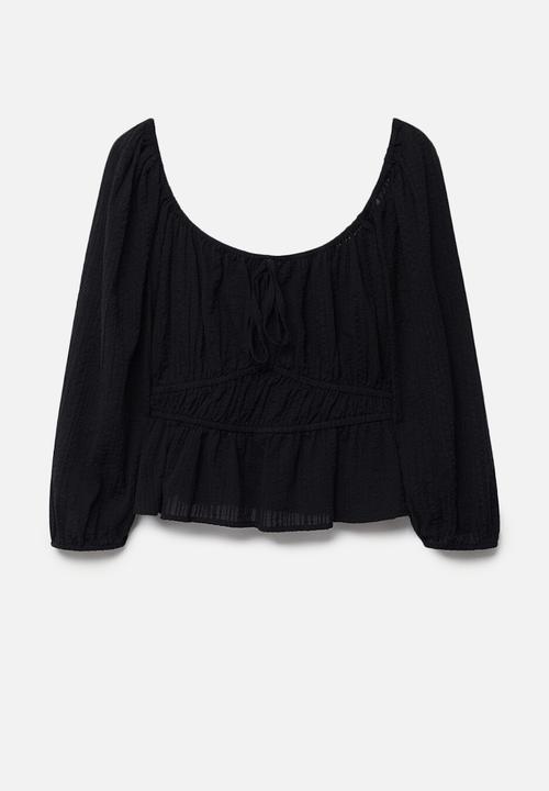 MANGO - Blouse lindas - black