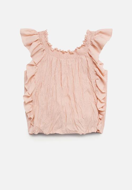 MANGO - Blouse costa - light pastel pink
